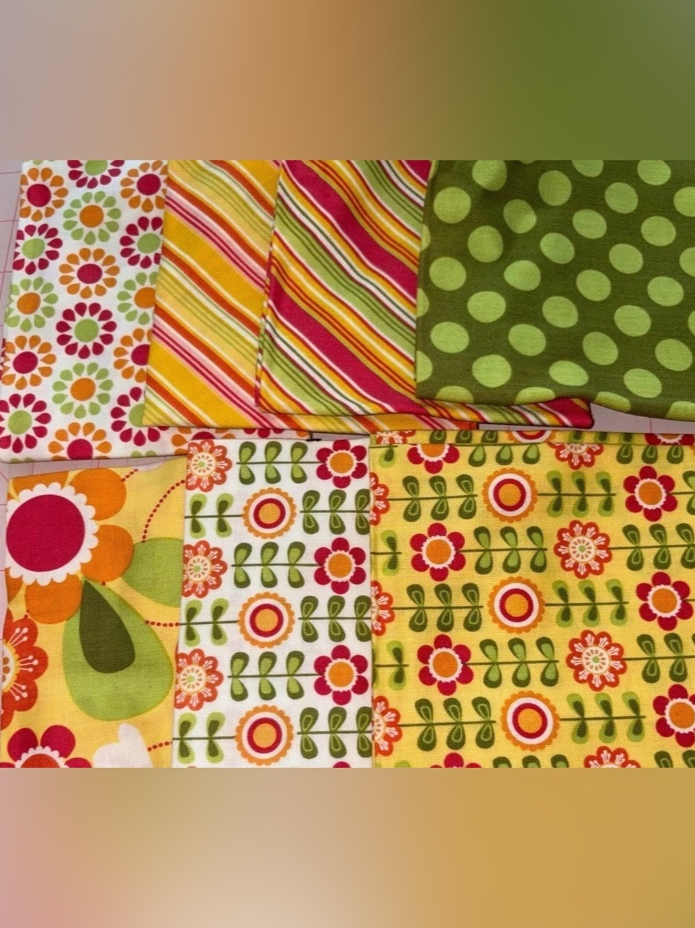 Riley Blake Summer Song Fat Quarters Floral Fabric - Bundle of 7 FQ